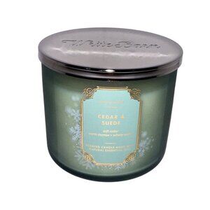 Bath and Body Works Candle - Cedar & Suede Soft Cedar Warm Incense Velvety Suede